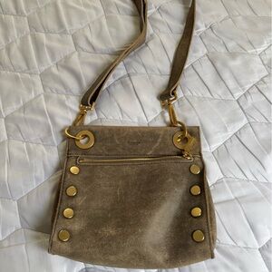 Hammitt Tan Shoulder Bag with Gold Details